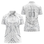 Maori Rugby Custom Ngaru Mangopare Women Polo Shirt Kiwikiwi Niho Taniwha Motif