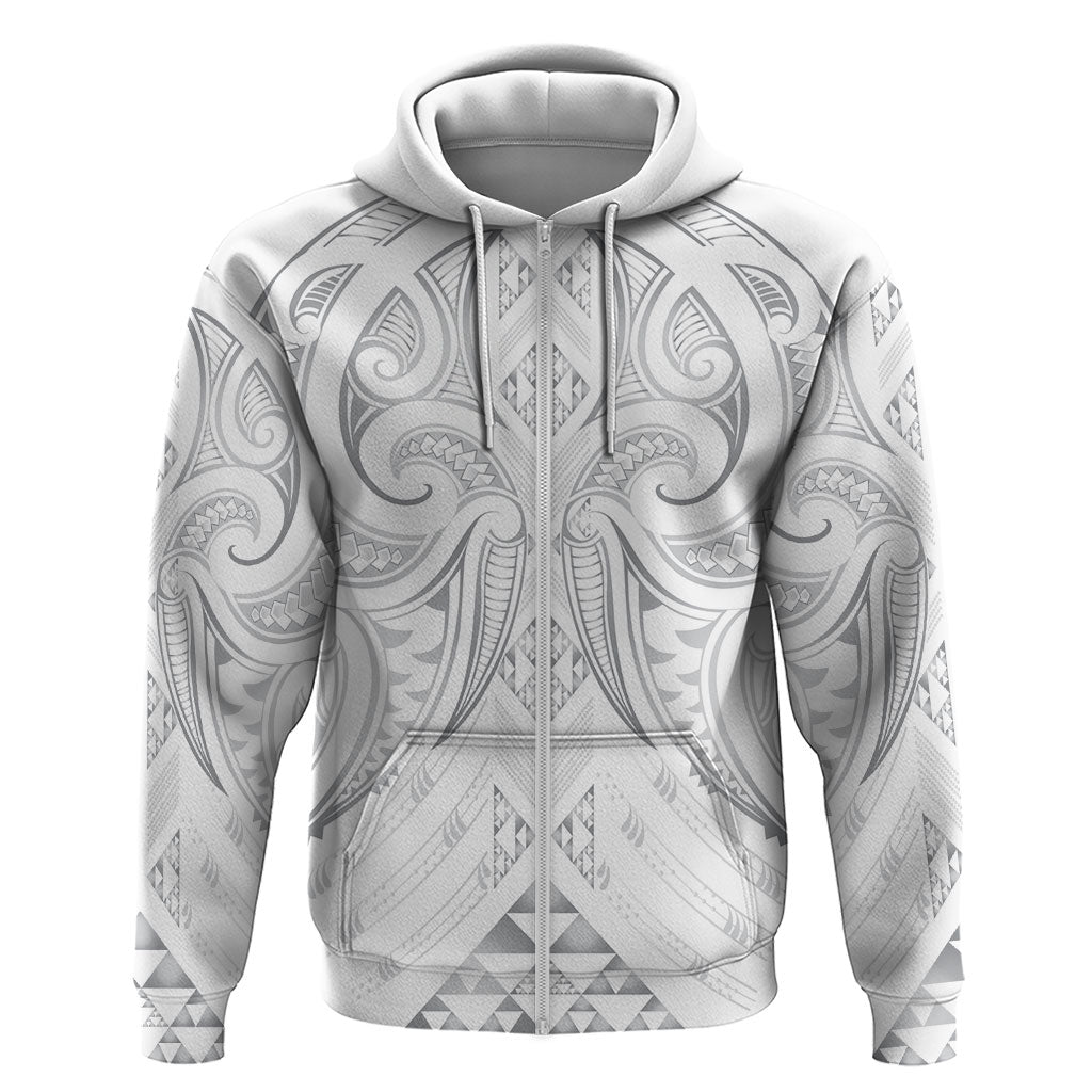 Maori Rugby Custom Ngaru Mangopare Zip Hoodie Kiwikiwi Niho Taniwha Motif