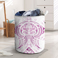 Maori Rugby Custom Ngaru Mangopare Laundry Basket Mawhero Niho Taniwha Motif