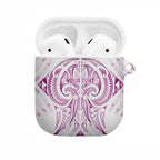Maori Rugby Custom Ngaru Mangopare AirPods Case Mawhero Niho Taniwha Motif