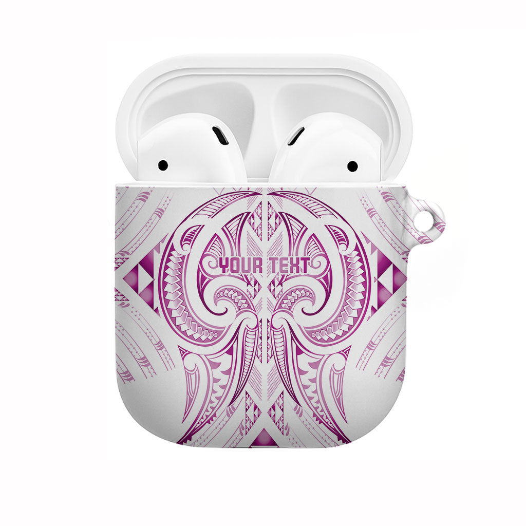 Maori Rugby Custom Ngaru Mangopare AirPods Case Mawhero Niho Taniwha Motif