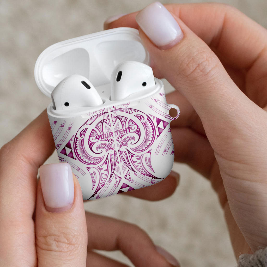 Maori Rugby Custom Ngaru Mangopare AirPods Case Mawhero Niho Taniwha Motif