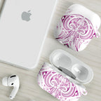 Maori Rugby Custom Ngaru Mangopare AirPods Case Mawhero Niho Taniwha Motif