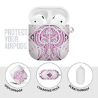 Maori Rugby Custom Ngaru Mangopare AirPods Case Mawhero Niho Taniwha Motif