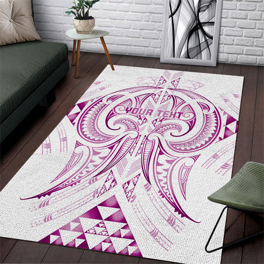 Maori Rugby Custom Ngaru Mangopare Area Rug Mawhero Niho Taniwha Motif