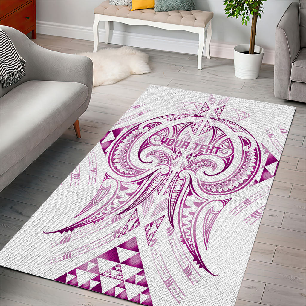 Maori Rugby Custom Ngaru Mangopare Area Rug Mawhero Niho Taniwha Motif