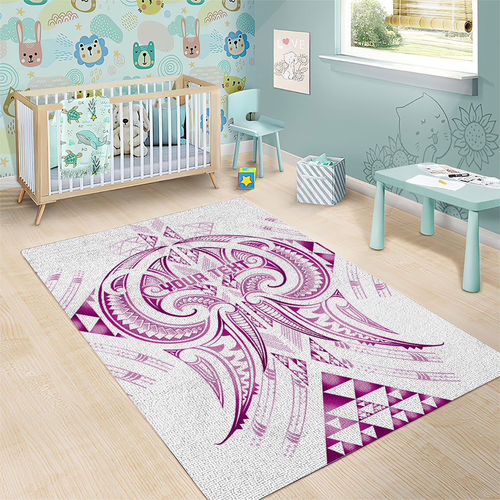 Maori Rugby Custom Ngaru Mangopare Area Rug Mawhero Niho Taniwha Motif