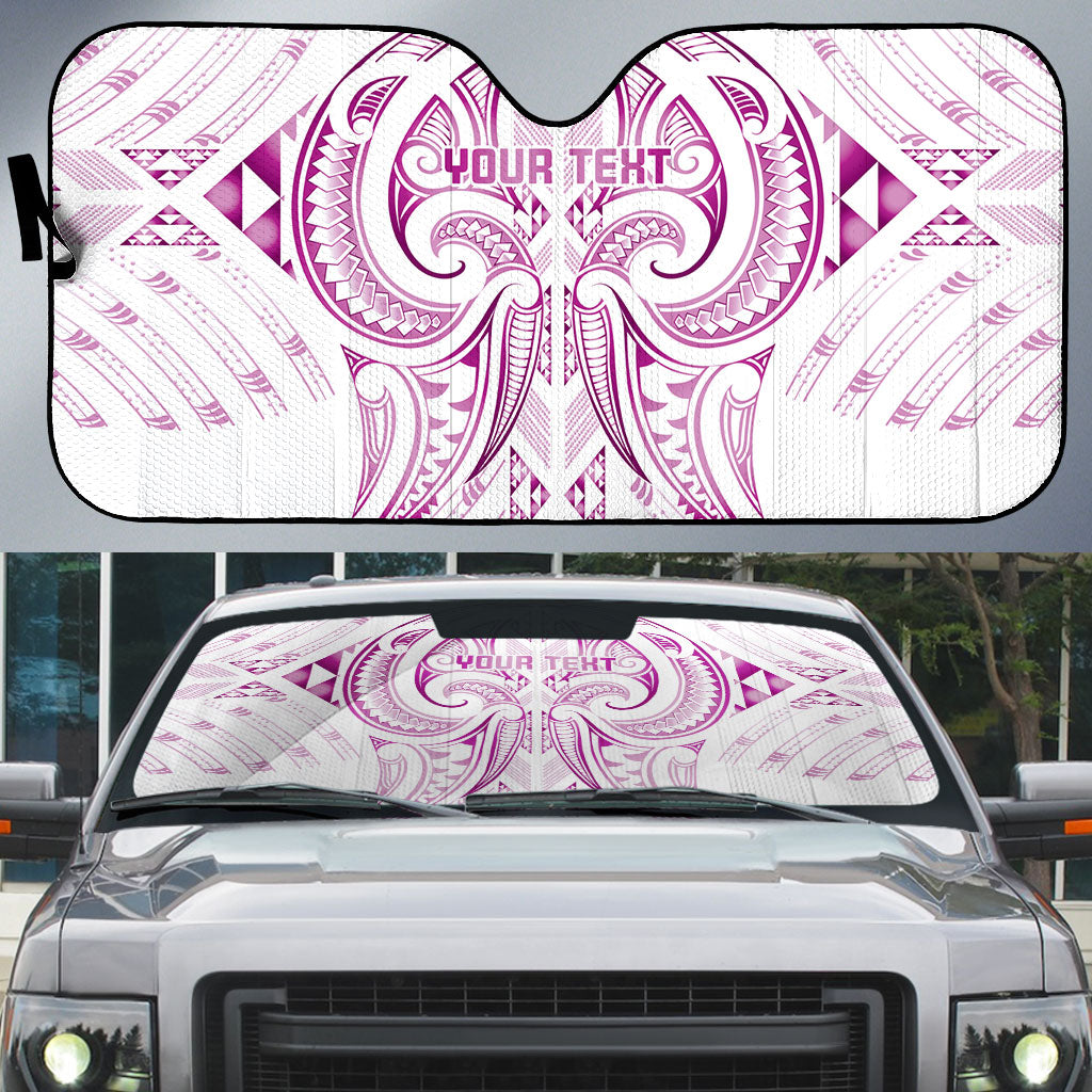 Maori Rugby Custom Ngaru Mangopare Auto Sun Shade Mawhero Niho Taniwha Motif