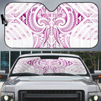 Maori Rugby Custom Ngaru Mangopare Auto Sun Shade Mawhero Niho Taniwha Motif