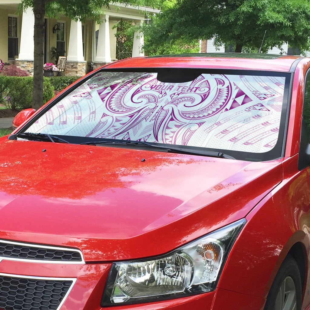 Maori Rugby Custom Ngaru Mangopare Auto Sun Shade Mawhero Niho Taniwha Motif