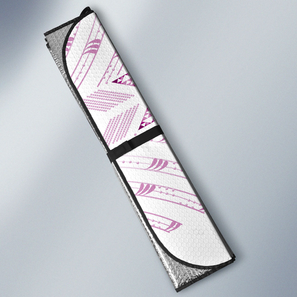 Maori Rugby Custom Ngaru Mangopare Auto Sun Shade Mawhero Niho Taniwha Motif