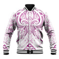 Maori Rugby Custom Ngaru Mangopare Baseball Jacket Mawhero Niho Taniwha Motif