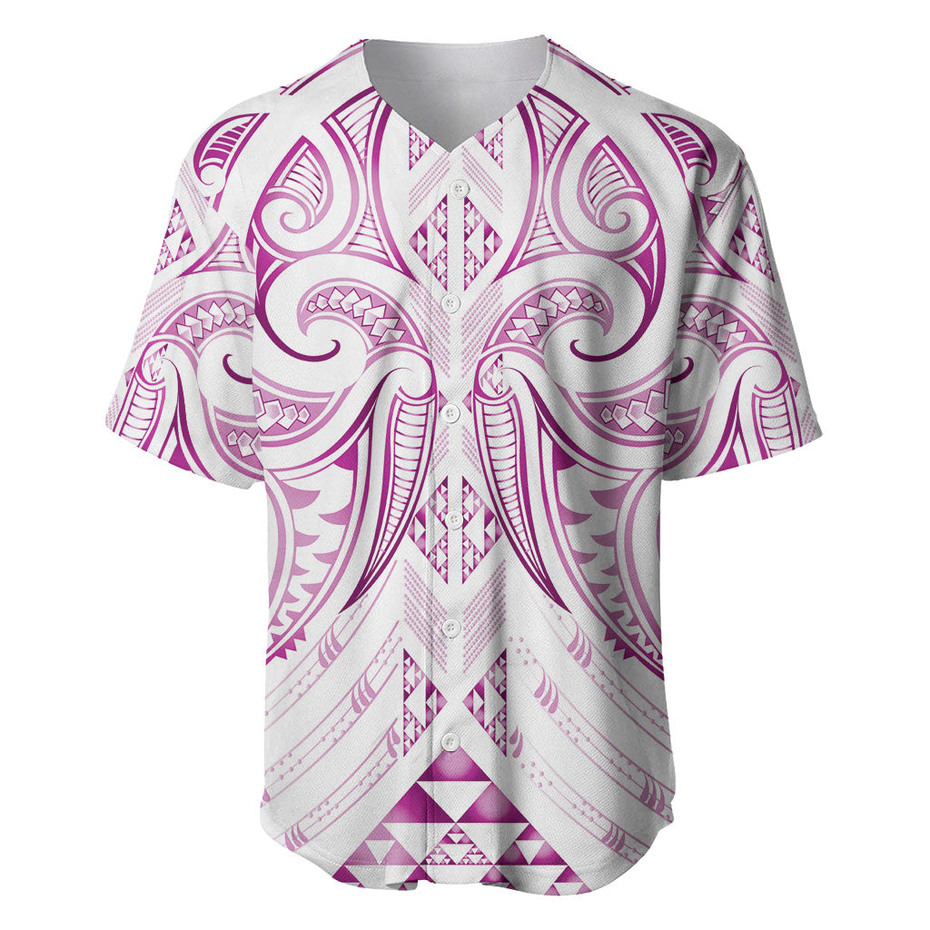 Maori Rugby Custom Ngaru Mangopare Baseball Jersey Mawhero Niho Taniwha Motif
