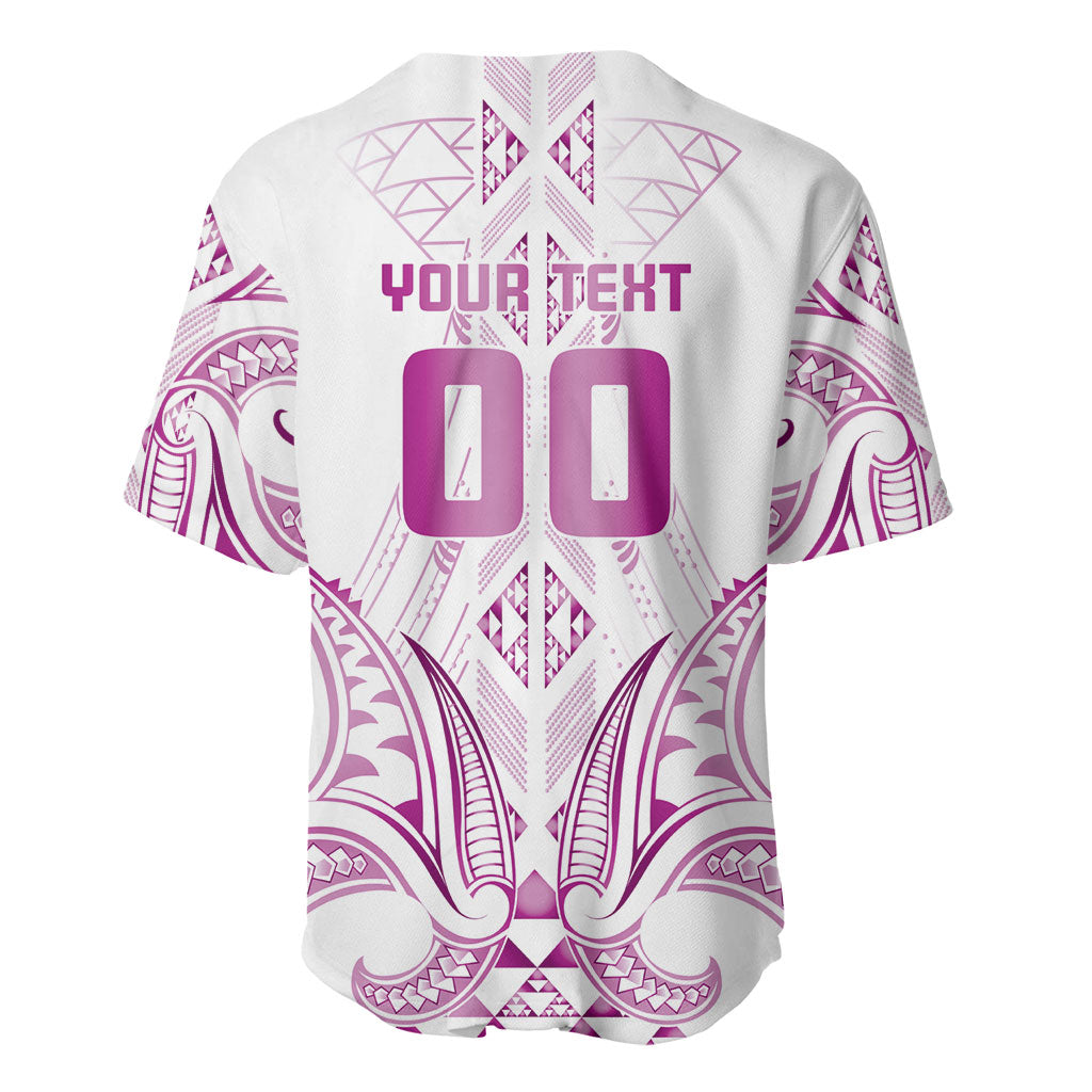 Maori Rugby Custom Ngaru Mangopare Baseball Jersey Mawhero Niho Taniwha Motif