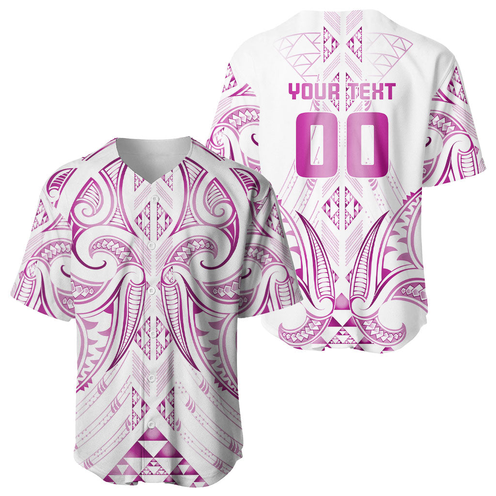 Maori Rugby Custom Ngaru Mangopare Baseball Jersey Mawhero Niho Taniwha Motif