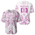 Maori Rugby Custom Ngaru Mangopare Baseball Jersey Mawhero Niho Taniwha Motif