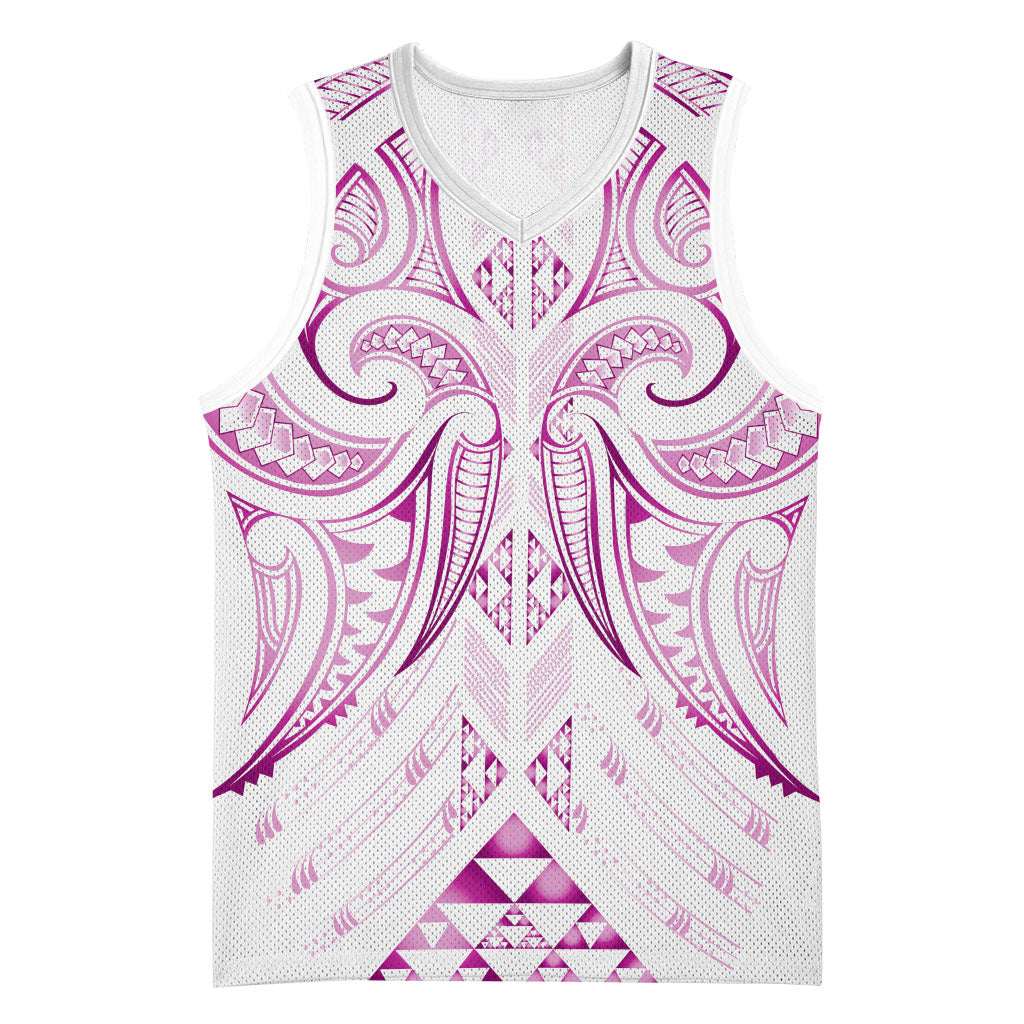 Maori Rugby Custom Ngaru Mangopare Basketball Jersey Mawhero Niho Taniwha Motif
