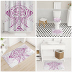 Maori Rugby Custom Ngaru Mangopare Bathroom Set Mawhero Niho Taniwha Motif