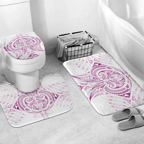 Maori Rugby Custom Ngaru Mangopare Bathroom Set Mawhero Niho Taniwha Motif