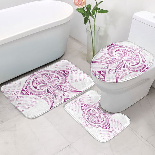 Maori Rugby Custom Ngaru Mangopare Bathroom Set Mawhero Niho Taniwha Motif