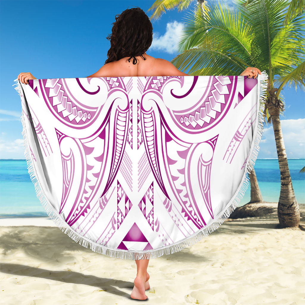 Maori Rugby Custom Ngaru Mangopare Beach Blanket Mawhero Niho Taniwha Motif