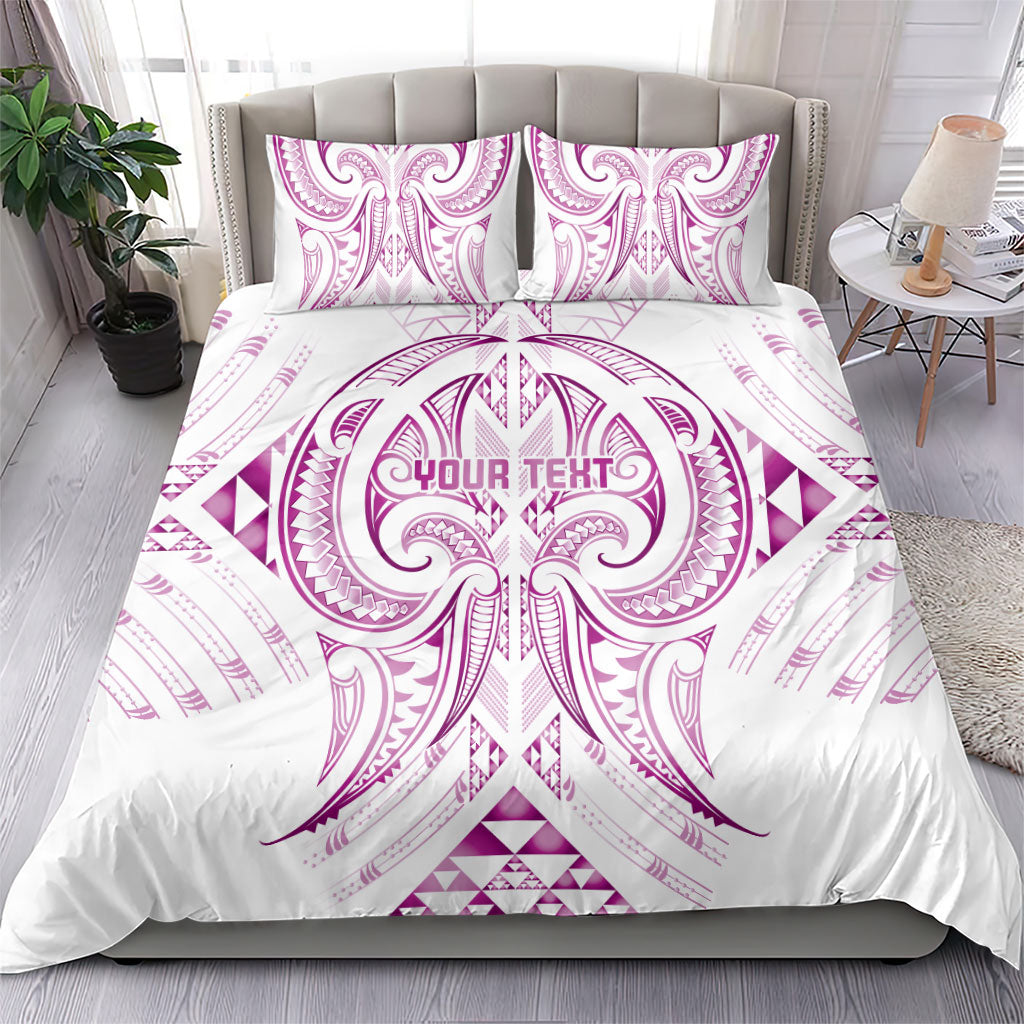 Maori Rugby Custom Ngaru Mangopare Bedding Set Mawhero Niho Taniwha Motif