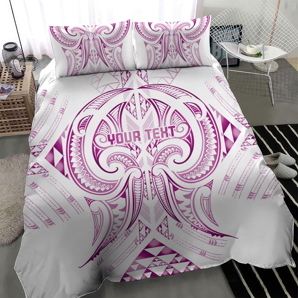 Maori Rugby Custom Ngaru Mangopare Bedding Set Mawhero Niho Taniwha Motif
