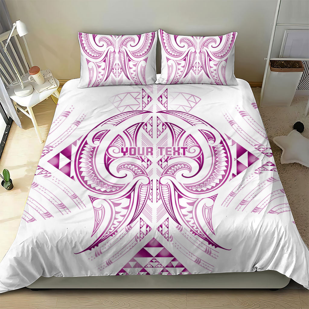Maori Rugby Custom Ngaru Mangopare Bedding Set Mawhero Niho Taniwha Motif