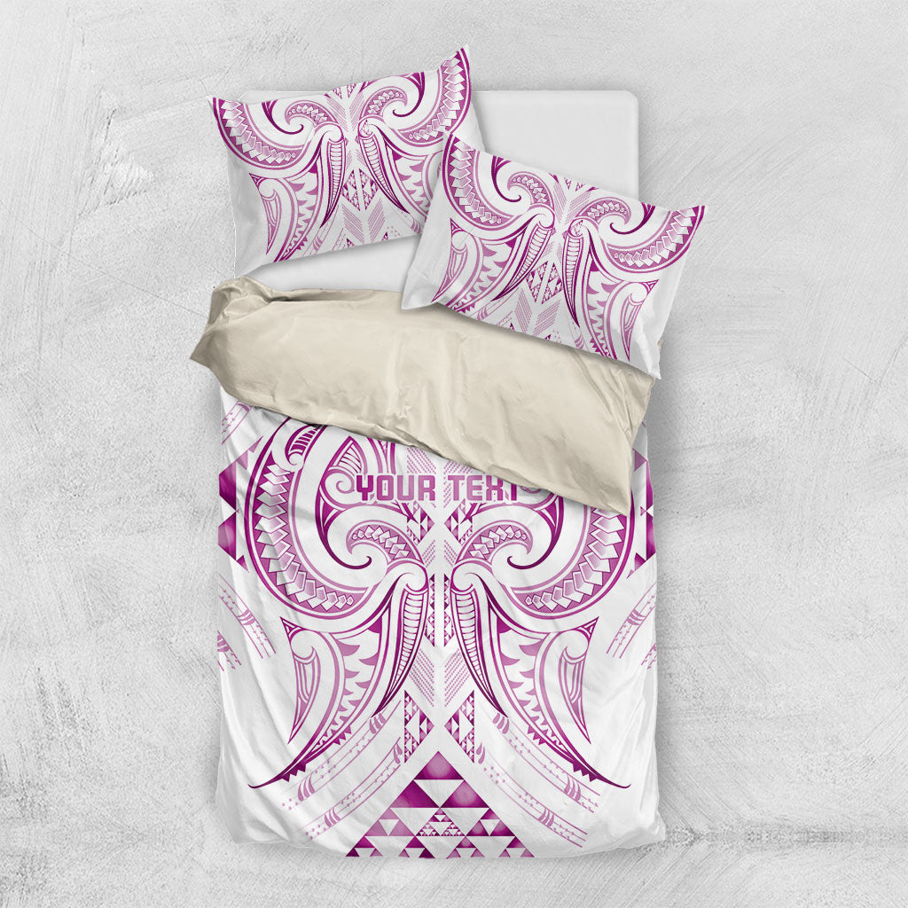 Maori Rugby Custom Ngaru Mangopare Bedding Set Mawhero Niho Taniwha Motif