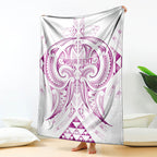 Maori Rugby Custom Ngaru Mangopare Blanket Mawhero Niho Taniwha Motif