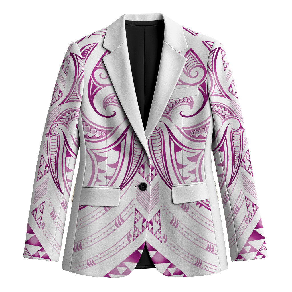 Maori Rugby Custom Ngaru Mangopare Blazer Mawhero Niho Taniwha Motif