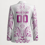 Maori Rugby Custom Ngaru Mangopare Blazer Mawhero Niho Taniwha Motif