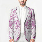 Maori Rugby Custom Ngaru Mangopare Blazer Mawhero Niho Taniwha Motif
