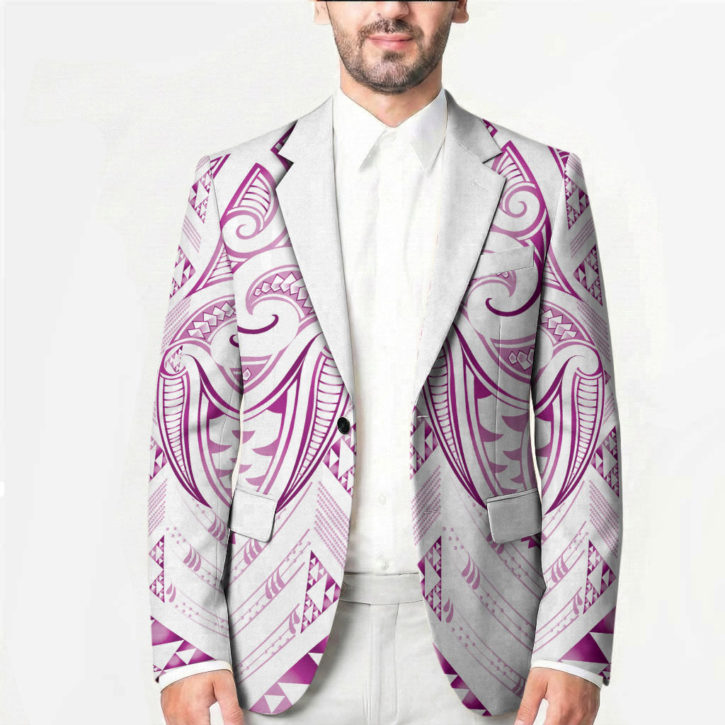 Maori Rugby Custom Ngaru Mangopare Blazer Mawhero Niho Taniwha Motif