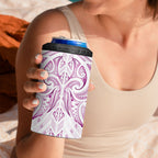 Maori Rugby Custom Ngaru Mangopare 4 in 1 Can Cooler Tumbler Mawhero Niho Taniwha Motif