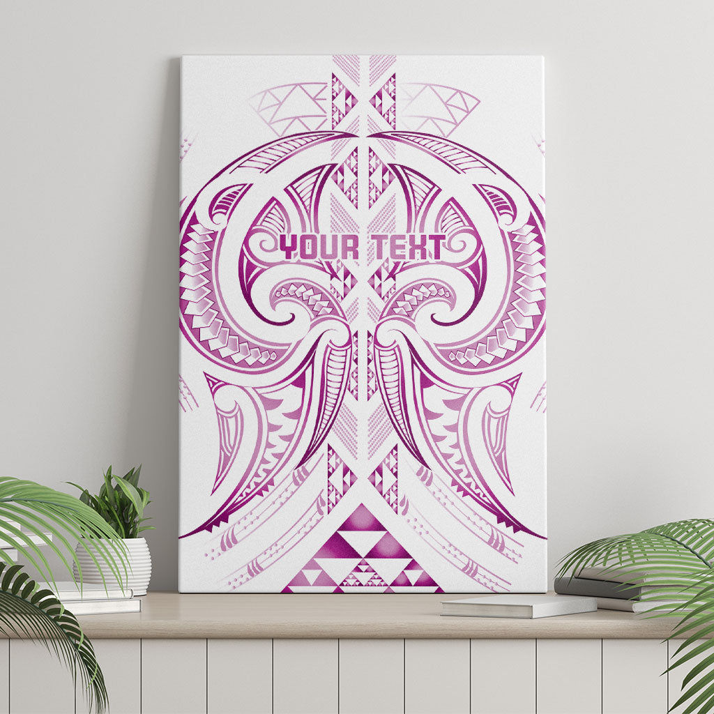 Maori Rugby Custom Ngaru Mangopare Canvas Wall Art Mawhero Niho Taniwha Motif