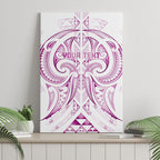 Maori Rugby Custom Ngaru Mangopare Canvas Wall Art Mawhero Niho Taniwha Motif