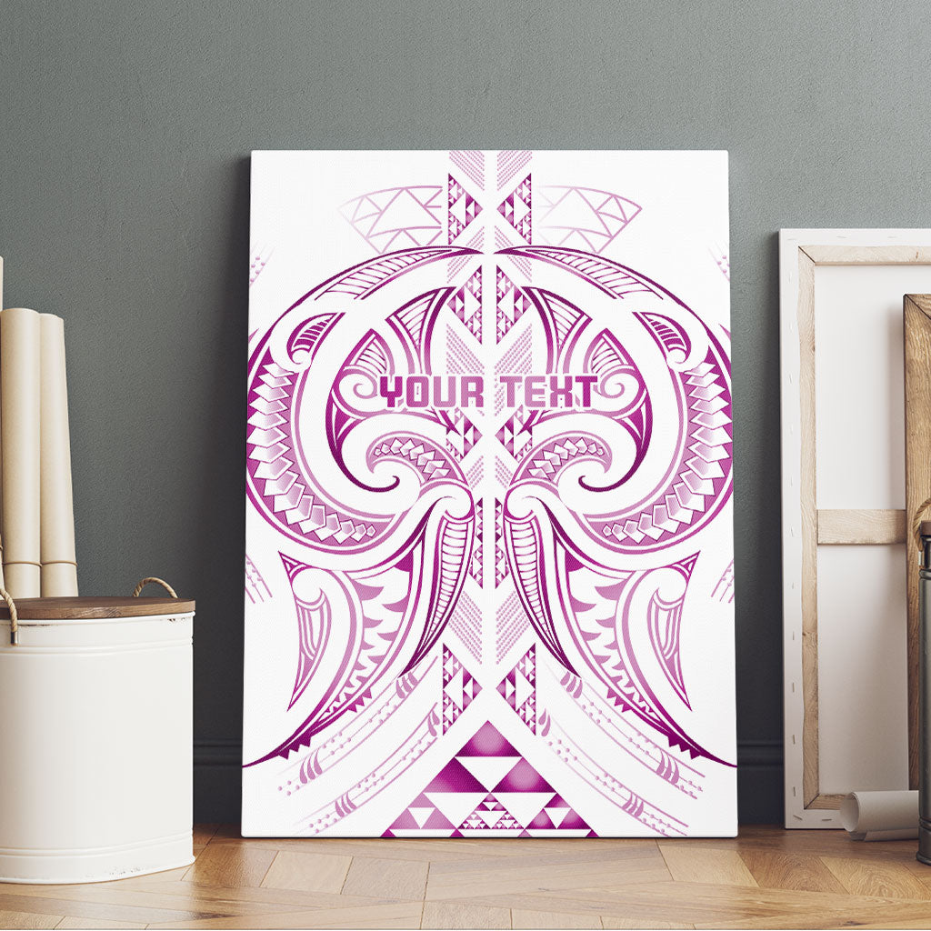Maori Rugby Custom Ngaru Mangopare Canvas Wall Art Mawhero Niho Taniwha Motif