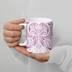 Maori Rugby Custom Ngaru Mangopare Ceramic Mug Mawhero Niho Taniwha Motif