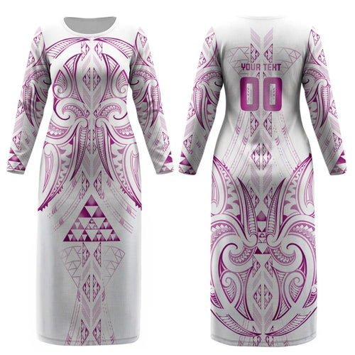 Maori Rugby Custom Ngaru Mangopare Couples Matching Long Sleeve Bodycon Dress and Long Sleeve Button Shirt Mawhero Niho Taniwha Motif