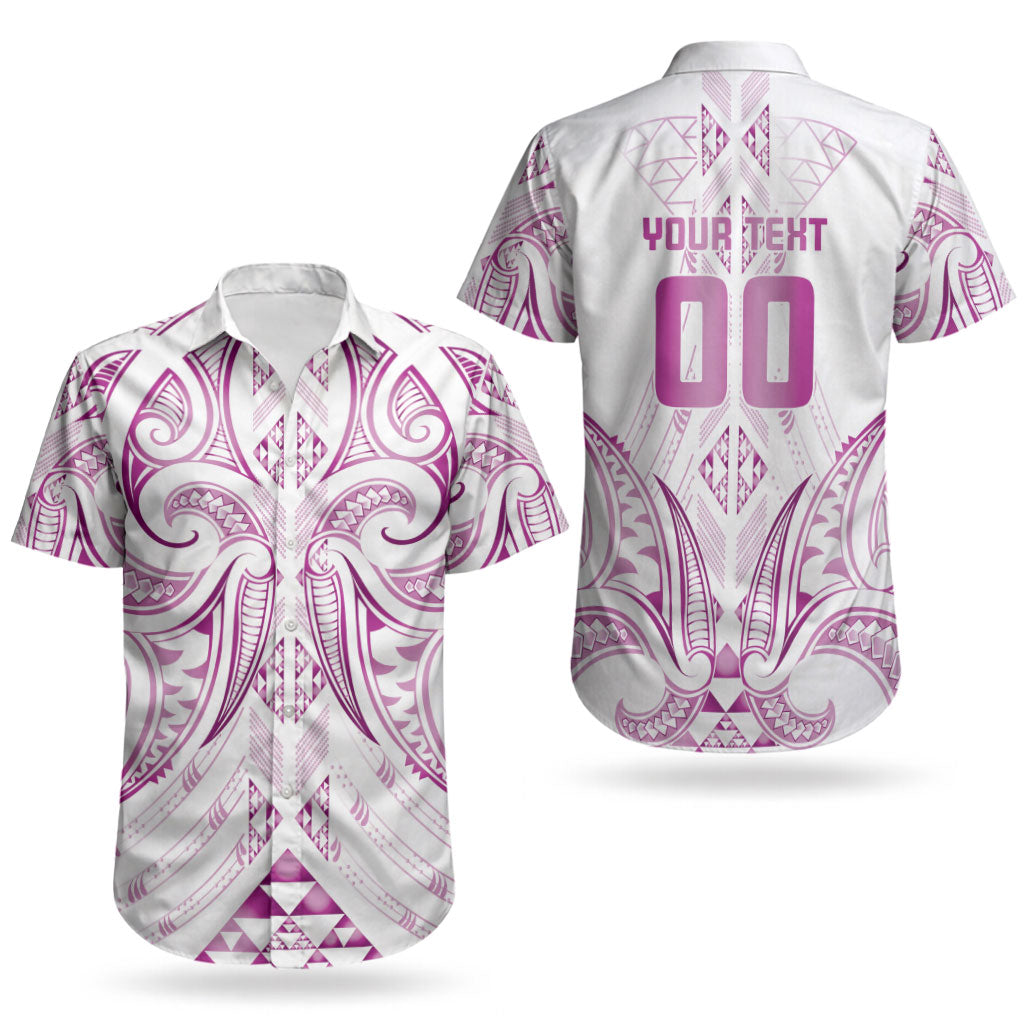 Maori Rugby Custom Ngaru Mangopare Couples Matching Off The Shoulder Long Sleeve Dress and Hawaiian Shirt Mawhero Niho Taniwha Motif