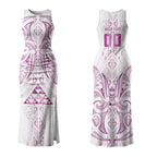 Maori Rugby Custom Ngaru Mangopare Couples Matching Tank Maxi Dress and Hawaiian Shirt Mawhero Niho Taniwha Motif
