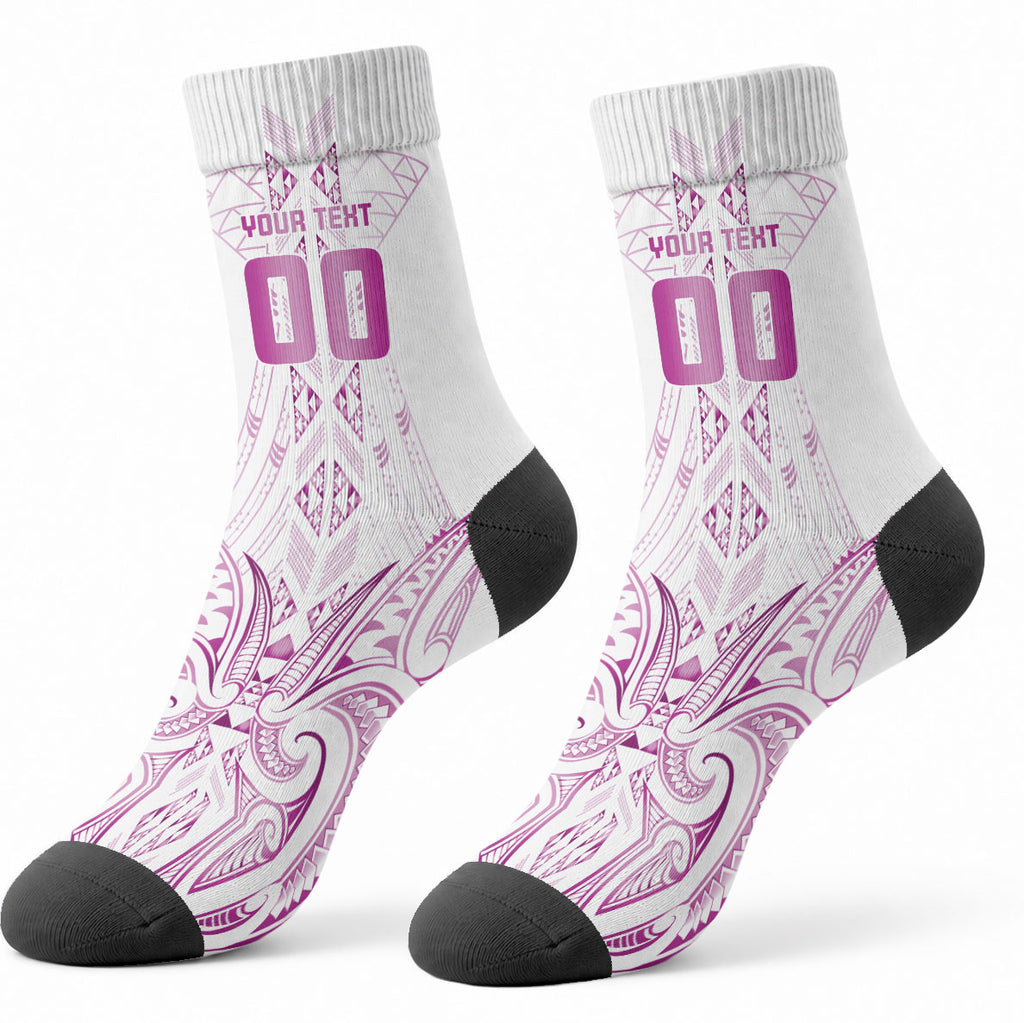 Maori Rugby Custom Ngaru Mangopare Crew Socks Mawhero Niho Taniwha Motif