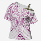 Maori Rugby Custom Ngaru Mangopare Cross Shoulder Shirt Mawhero Niho Taniwha Motif