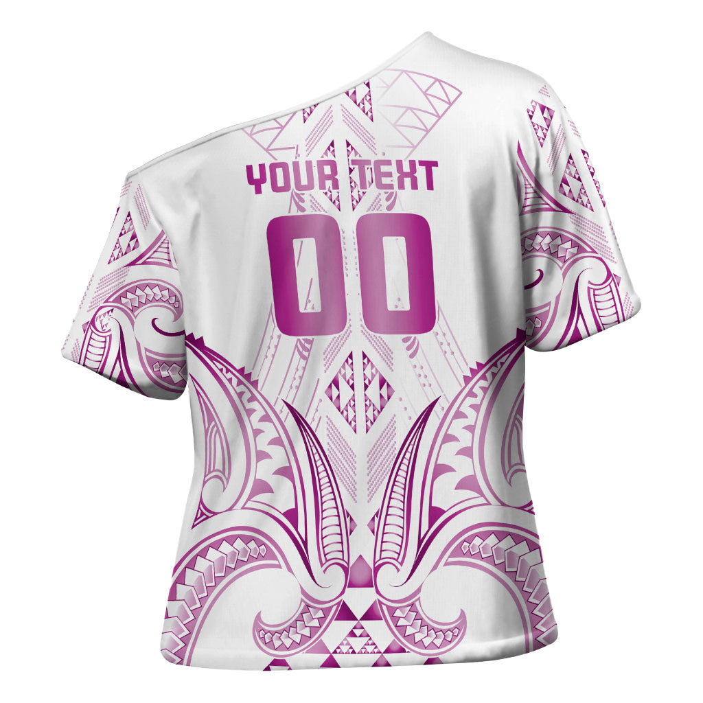 Maori Rugby Custom Ngaru Mangopare Cross Shoulder Shirt Mawhero Niho Taniwha Motif