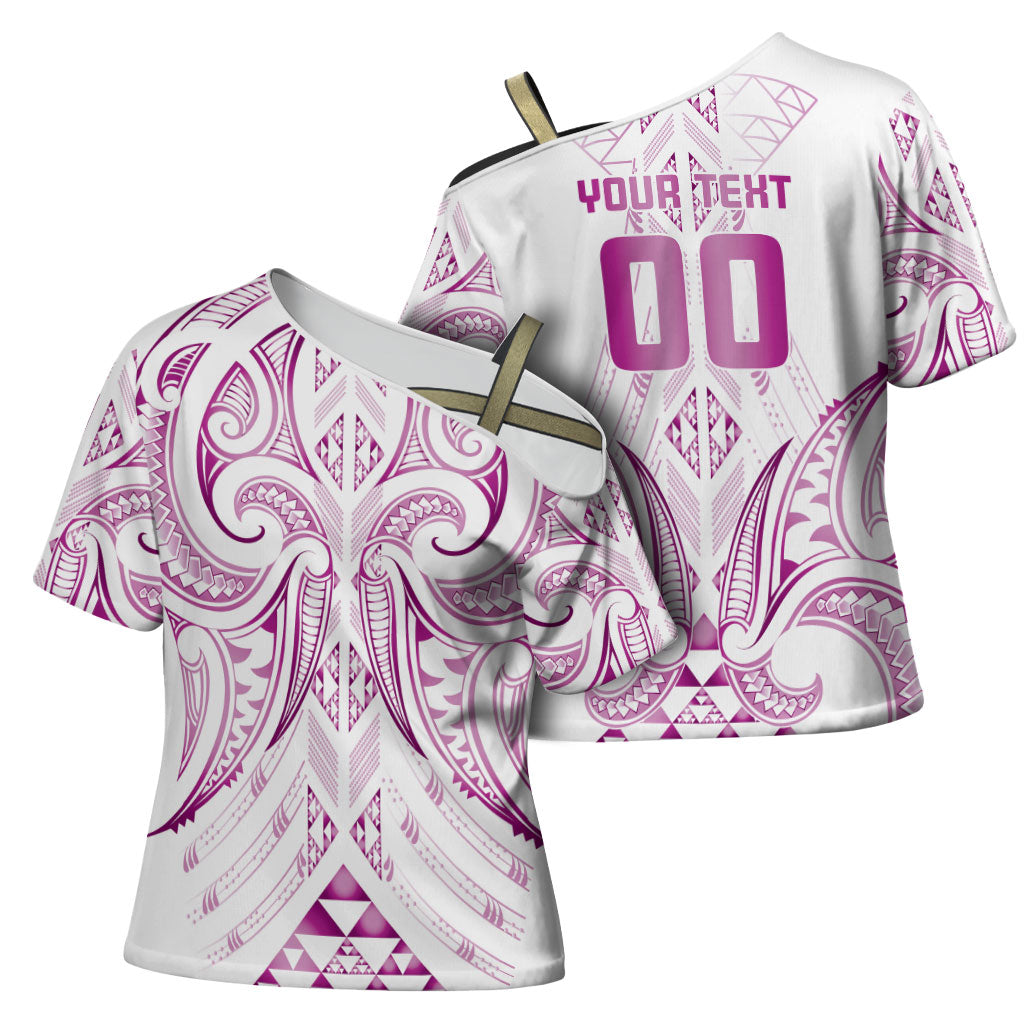 Maori Rugby Custom Ngaru Mangopare Cross Shoulder Shirt Mawhero Niho Taniwha Motif