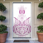 Maori Rugby Custom Ngaru Mangopare Door Cover Mawhero Niho Taniwha Motif