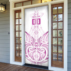 Maori Rugby Custom Ngaru Mangopare Door Cover Mawhero Niho Taniwha Motif