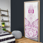 Maori Rugby Custom Ngaru Mangopare Door Cover Mawhero Niho Taniwha Motif