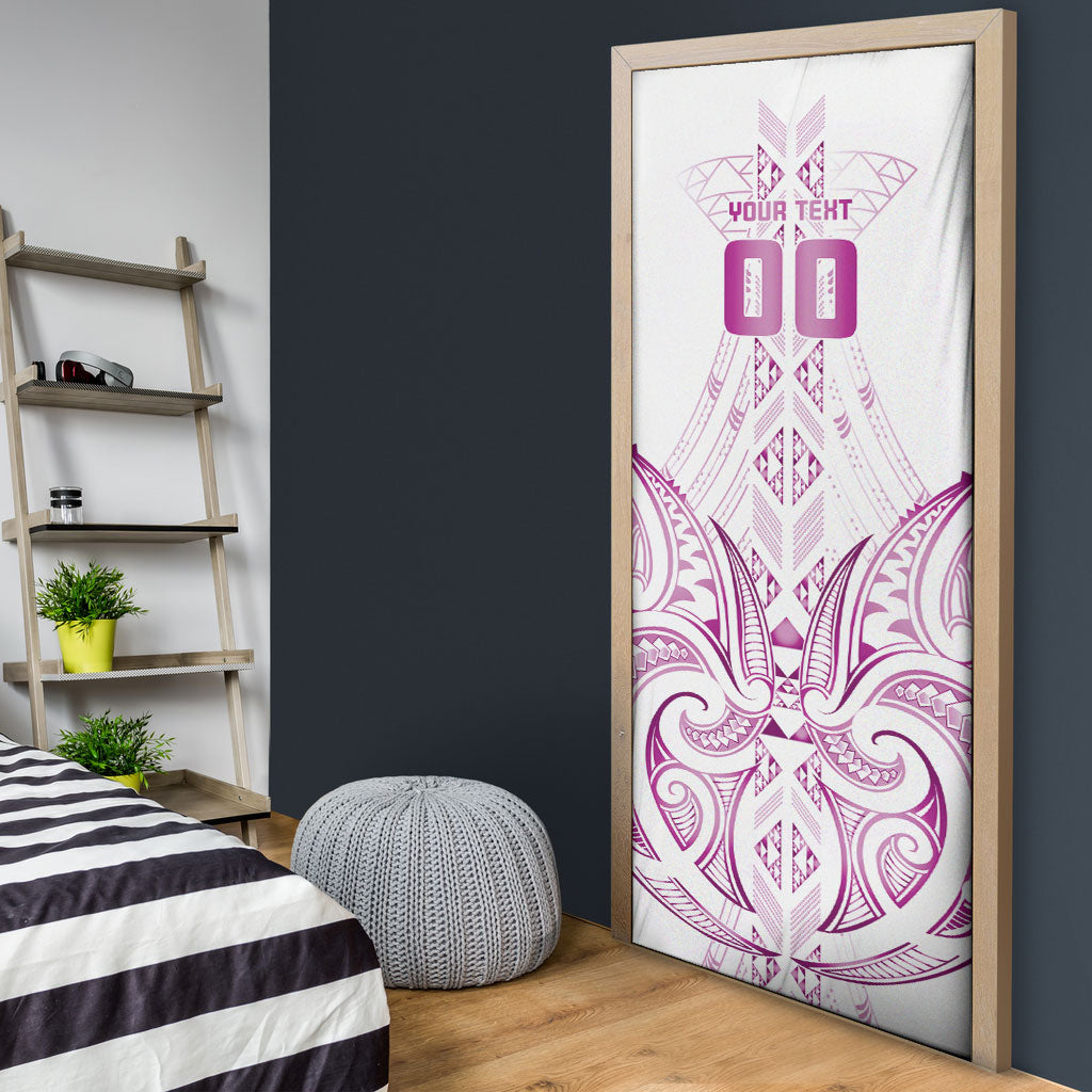 Maori Rugby Custom Ngaru Mangopare Door Cover Mawhero Niho Taniwha Motif